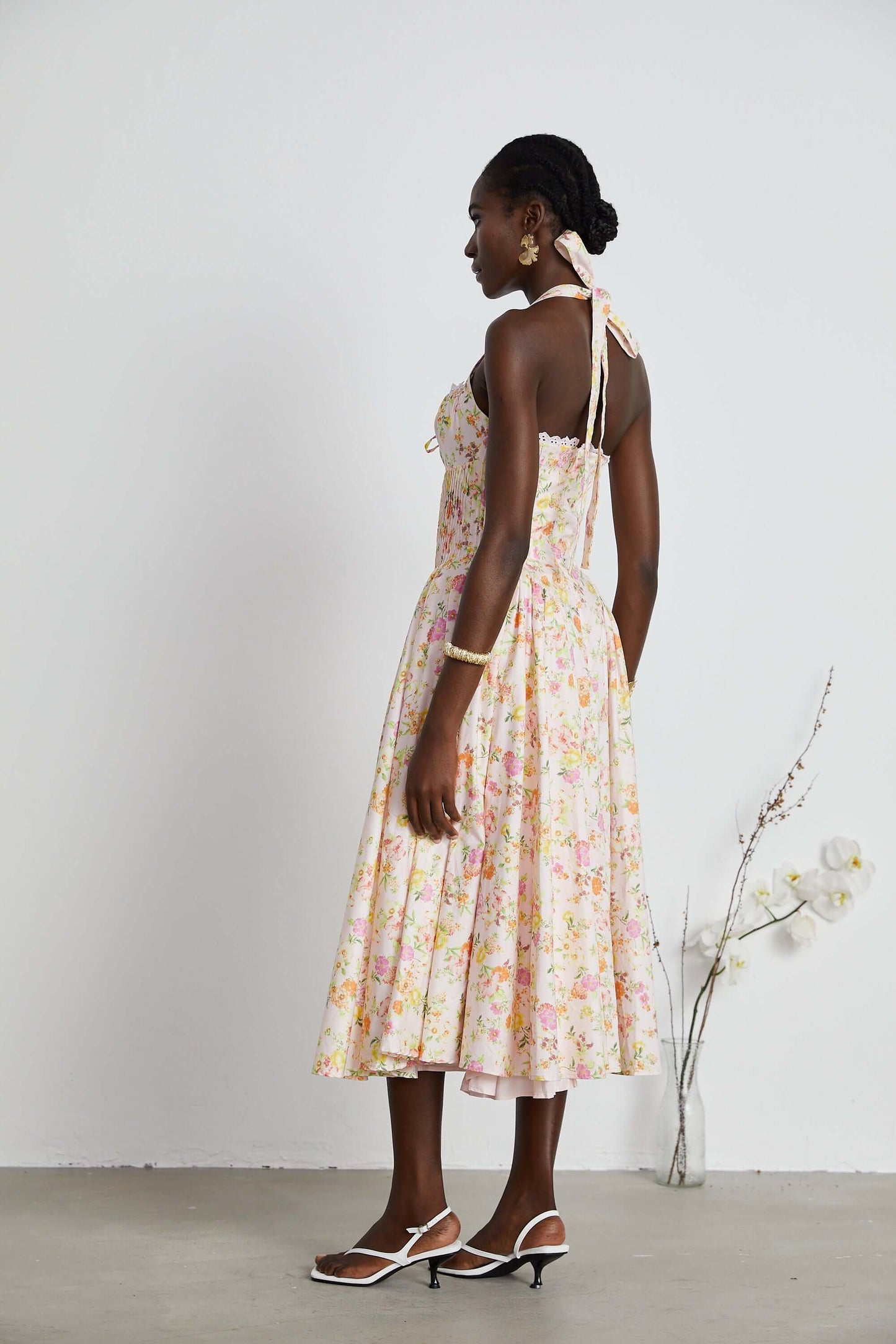 A Line Pleated Dress - Lily