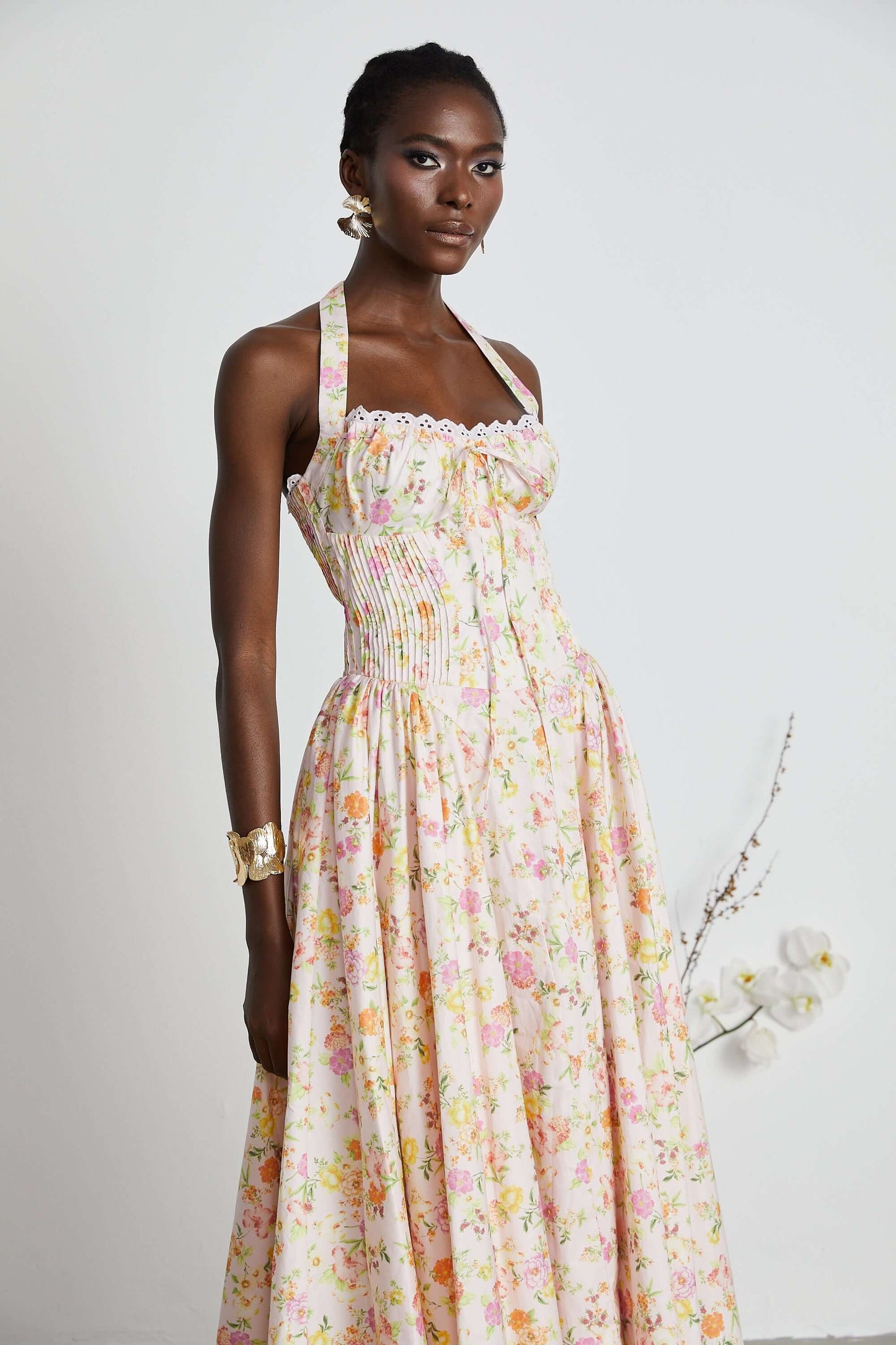 A Line Pleated Dress - Lily