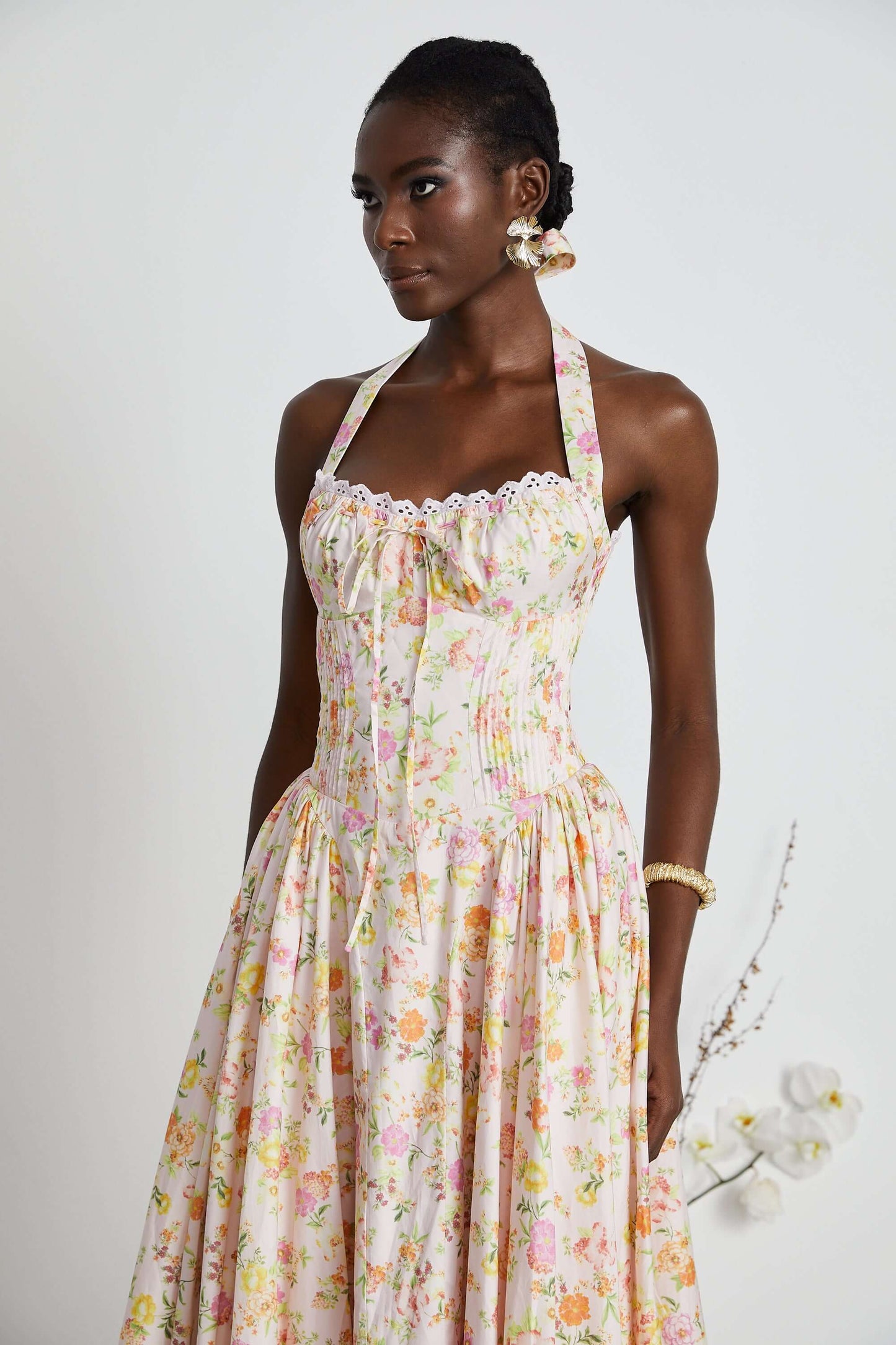 A Line Pleated Dress - Lily