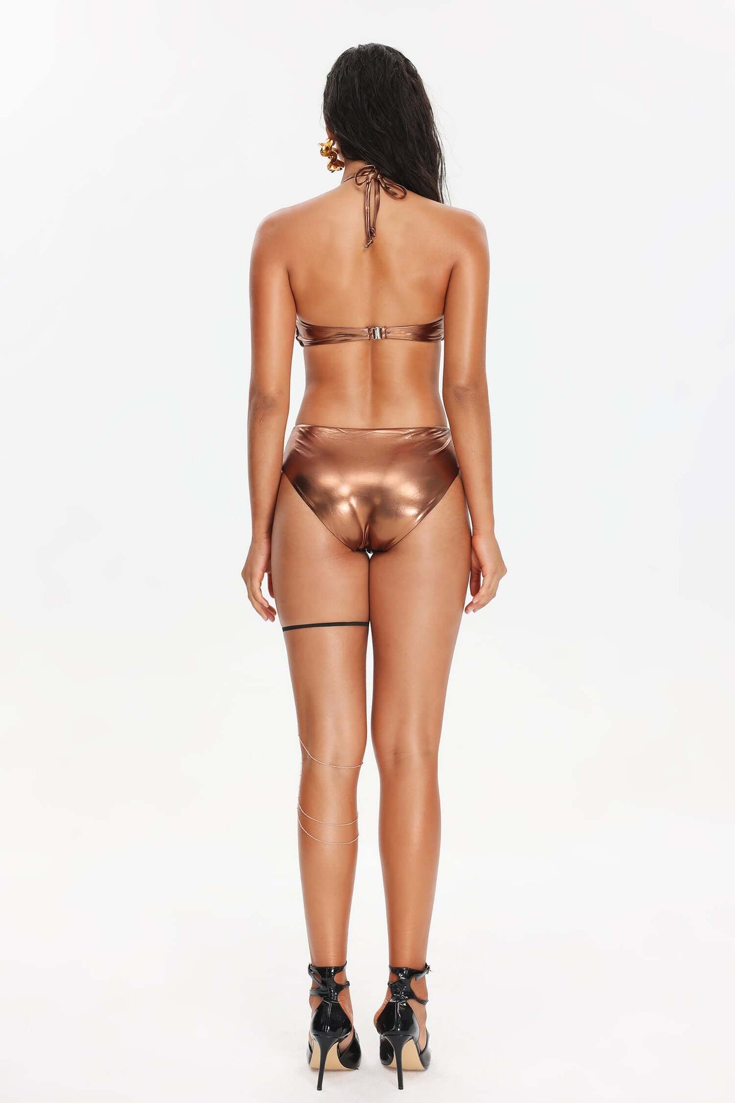 Metallic Bronze Swimsuit - Diana