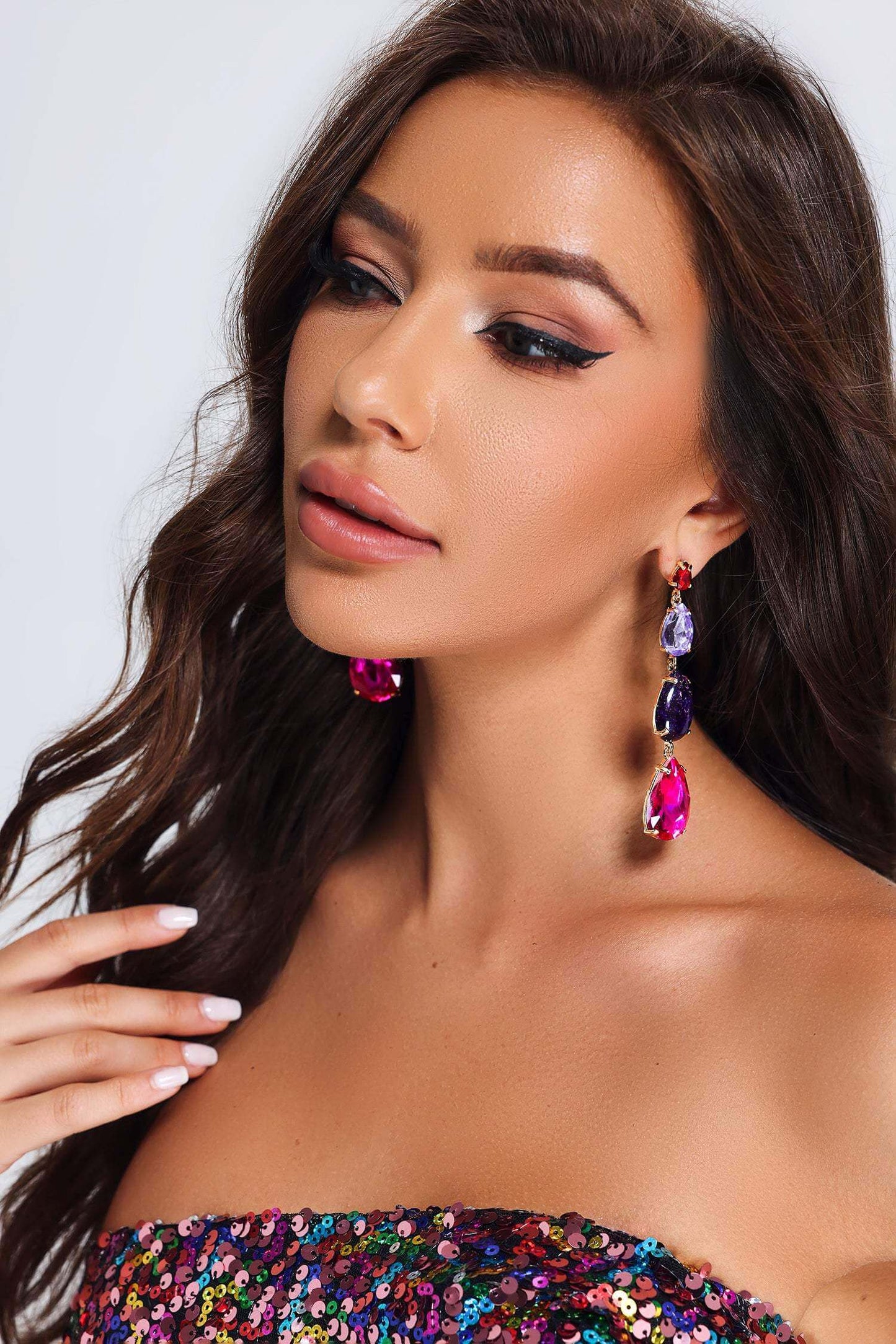 Colorful Drop Earring - Susane