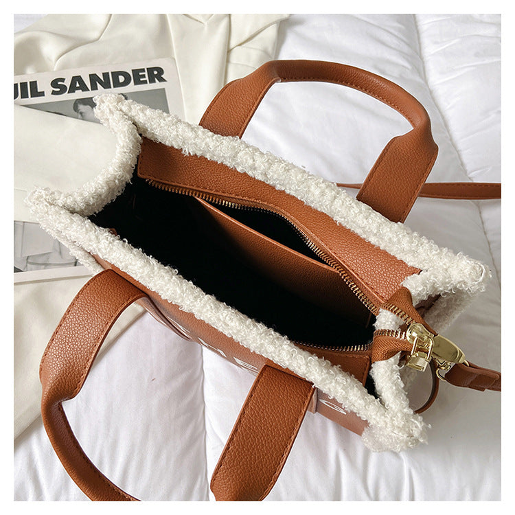 Lamb Wool Tote Bag - Tote