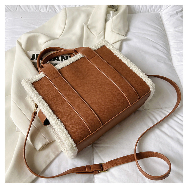 Lamb Wool Tote Bag - Tote