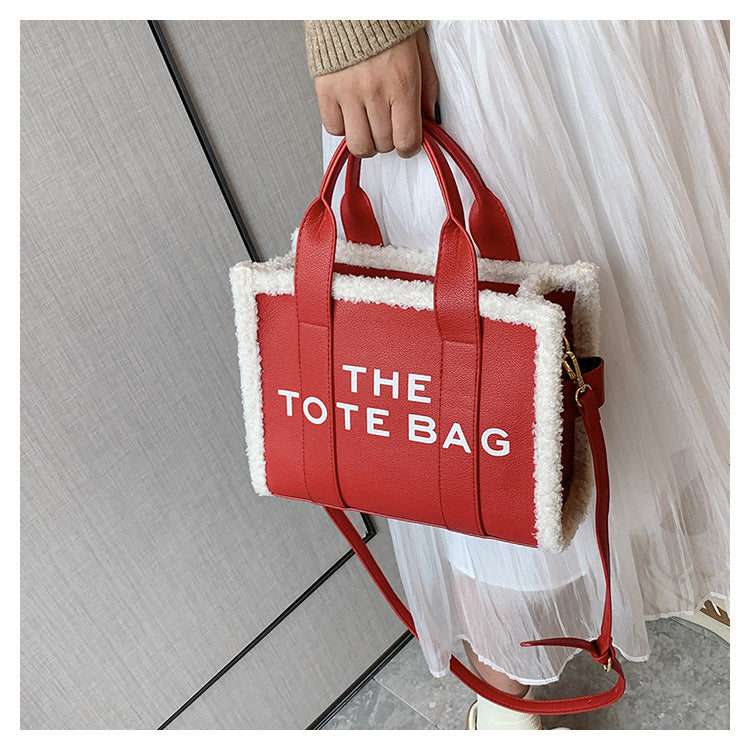 Lamb Wool Tote Bag - Tote