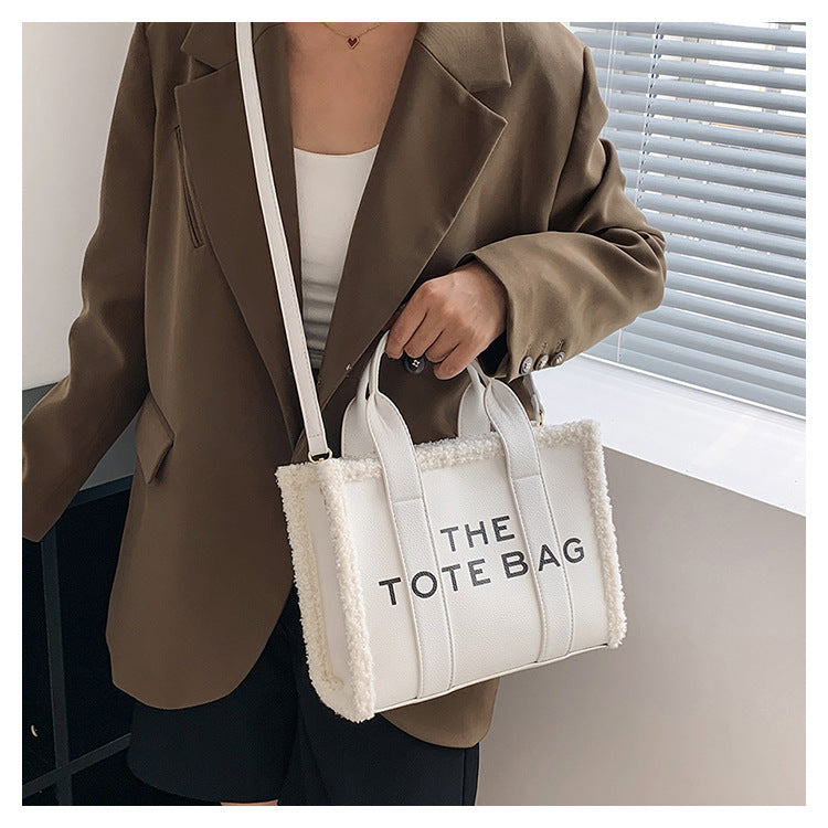 Lamb Wool Tote Bag - Tote