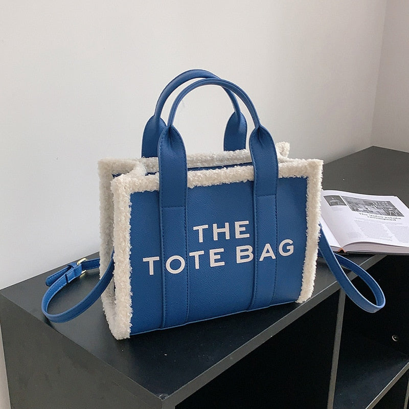 Lamb Wool Tote Bag - Tote