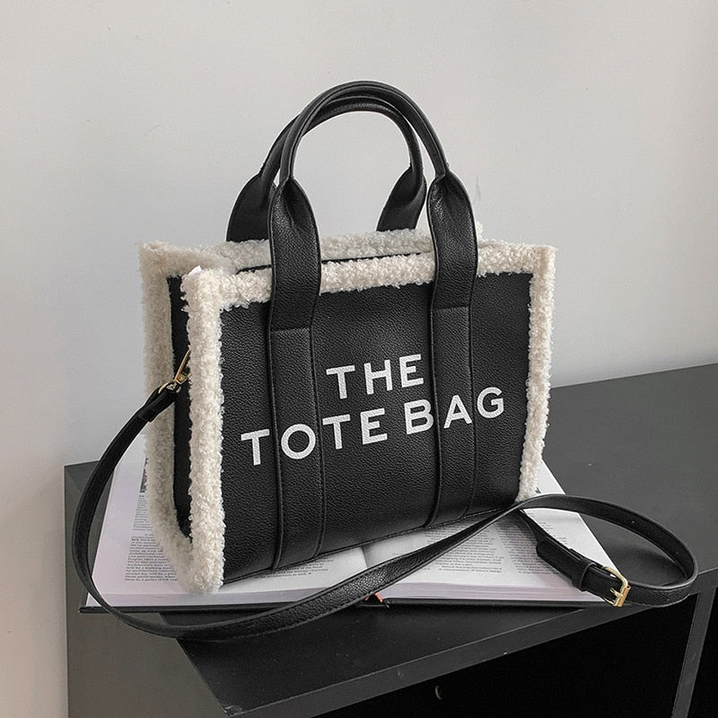 Lamb Wool Tote Bag - Tote