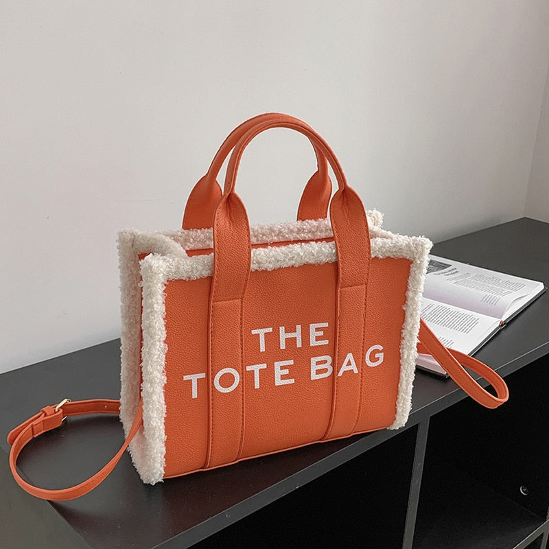 Lamb Wool Tote Bag - Tote