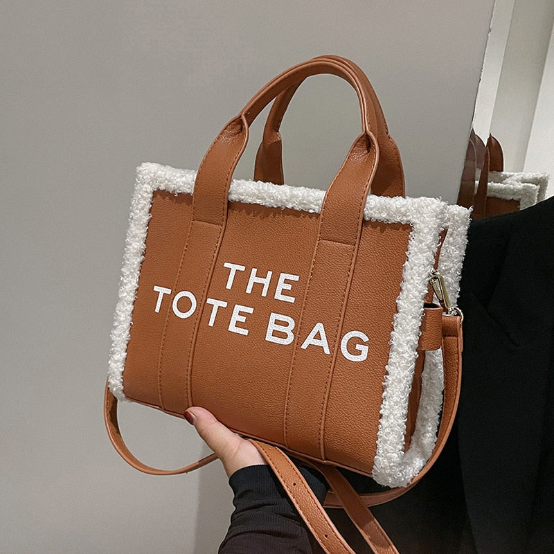 Lamb Wool Tote Bag - Tote