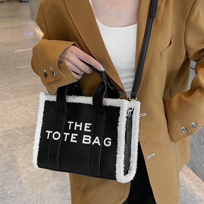 Lamb Wool Tote Bag - Tote