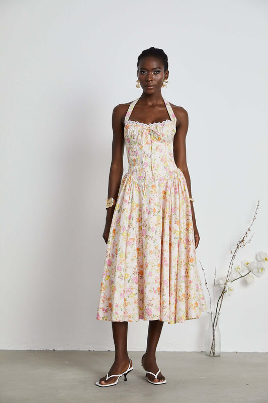 A Line Pleated Dress - Lily