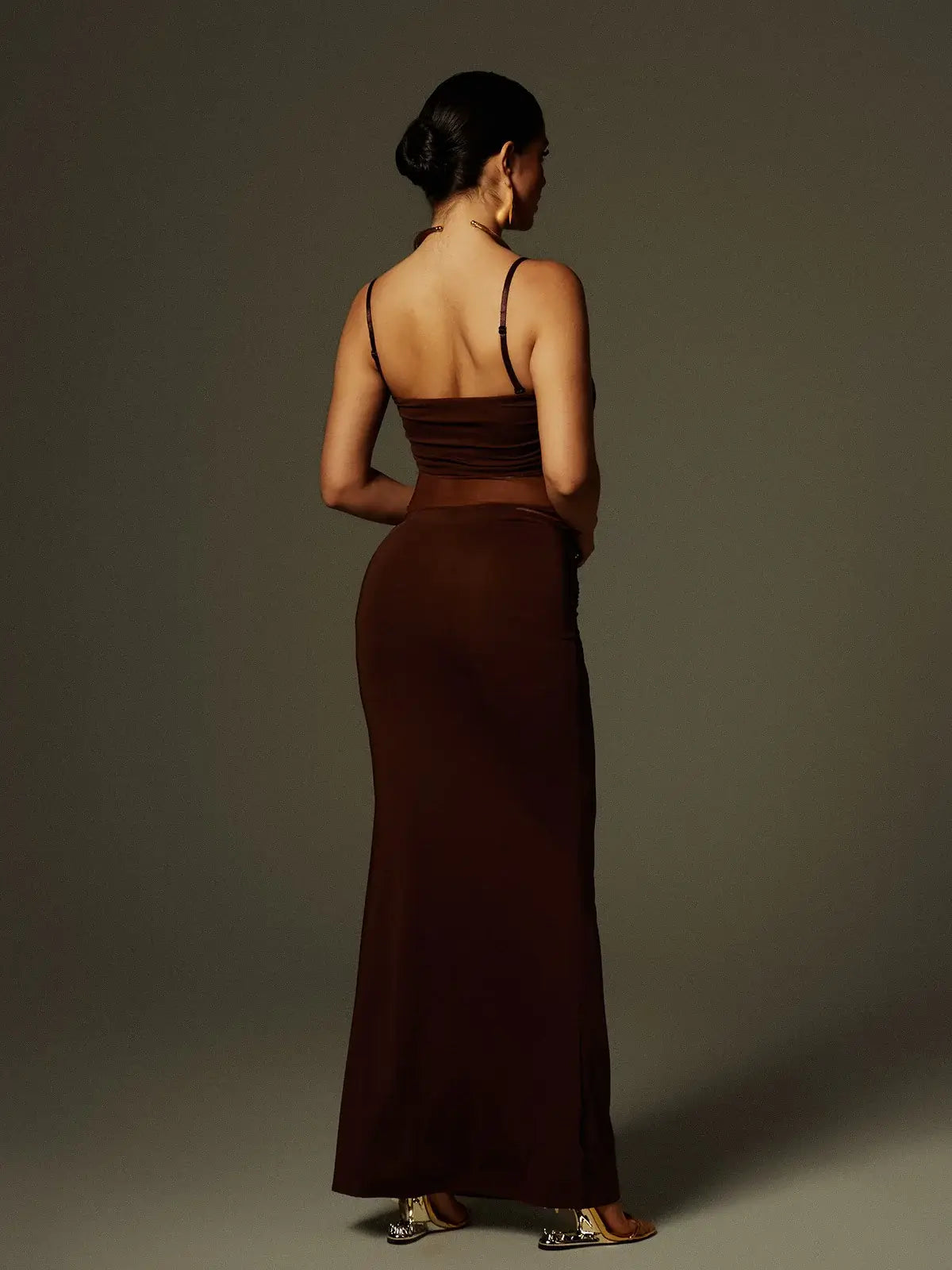 Spaghetti Bow Twisted Dress - Tryssia