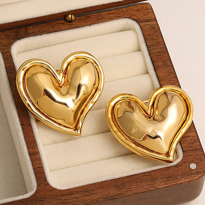 Heart Stud Earring - Alexa