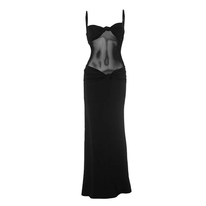 Spaghetti Bow Twisted Dress - Tryssia
