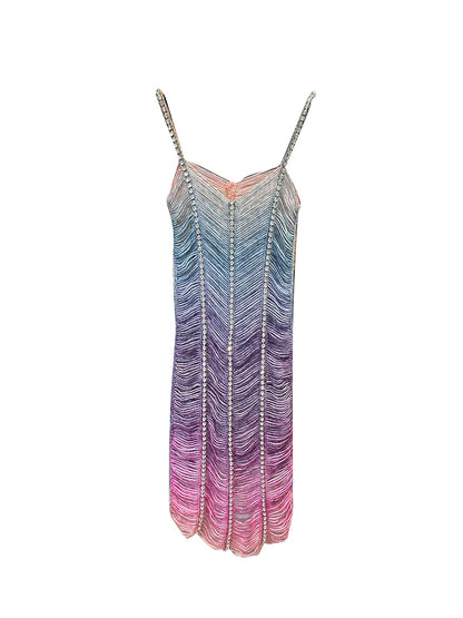 Gradient Color Sling Dress - Ginna