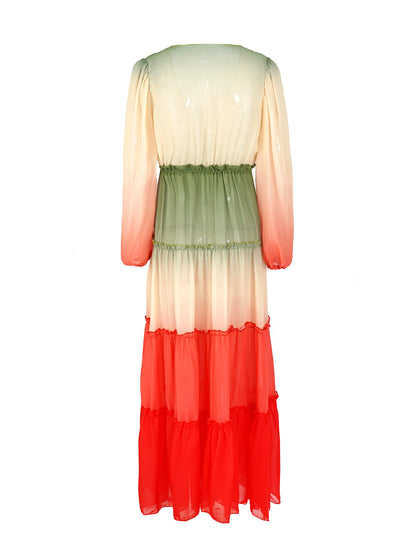 Gradient Summer Tunic Dress Cover Up - Miley