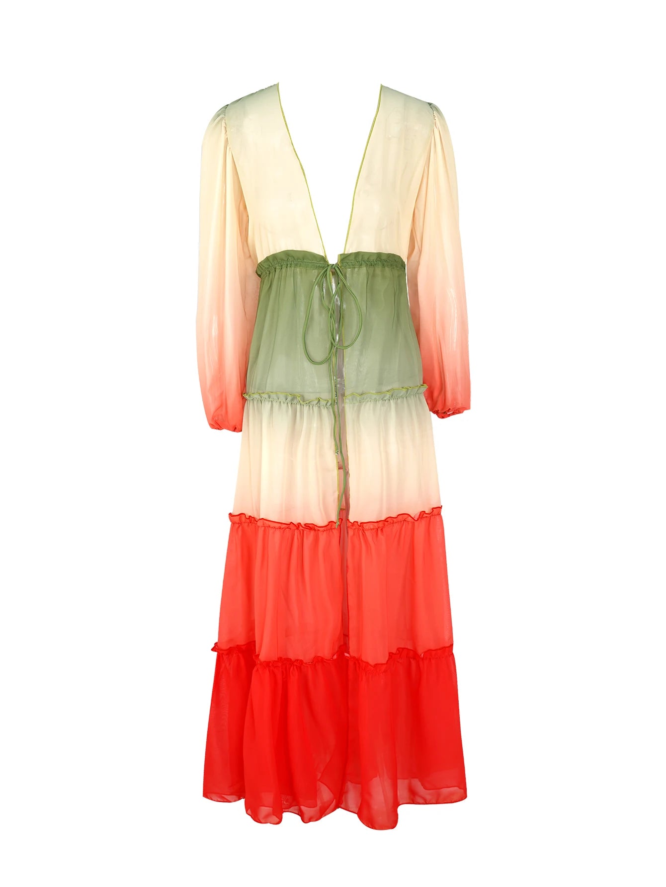 Gradient Summer Tunic Dress Cover Up - Miley