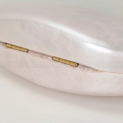 Oval Pearl Shaped Clutch - Kory