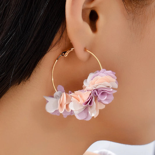 Handmade Flower Earring - Melinda